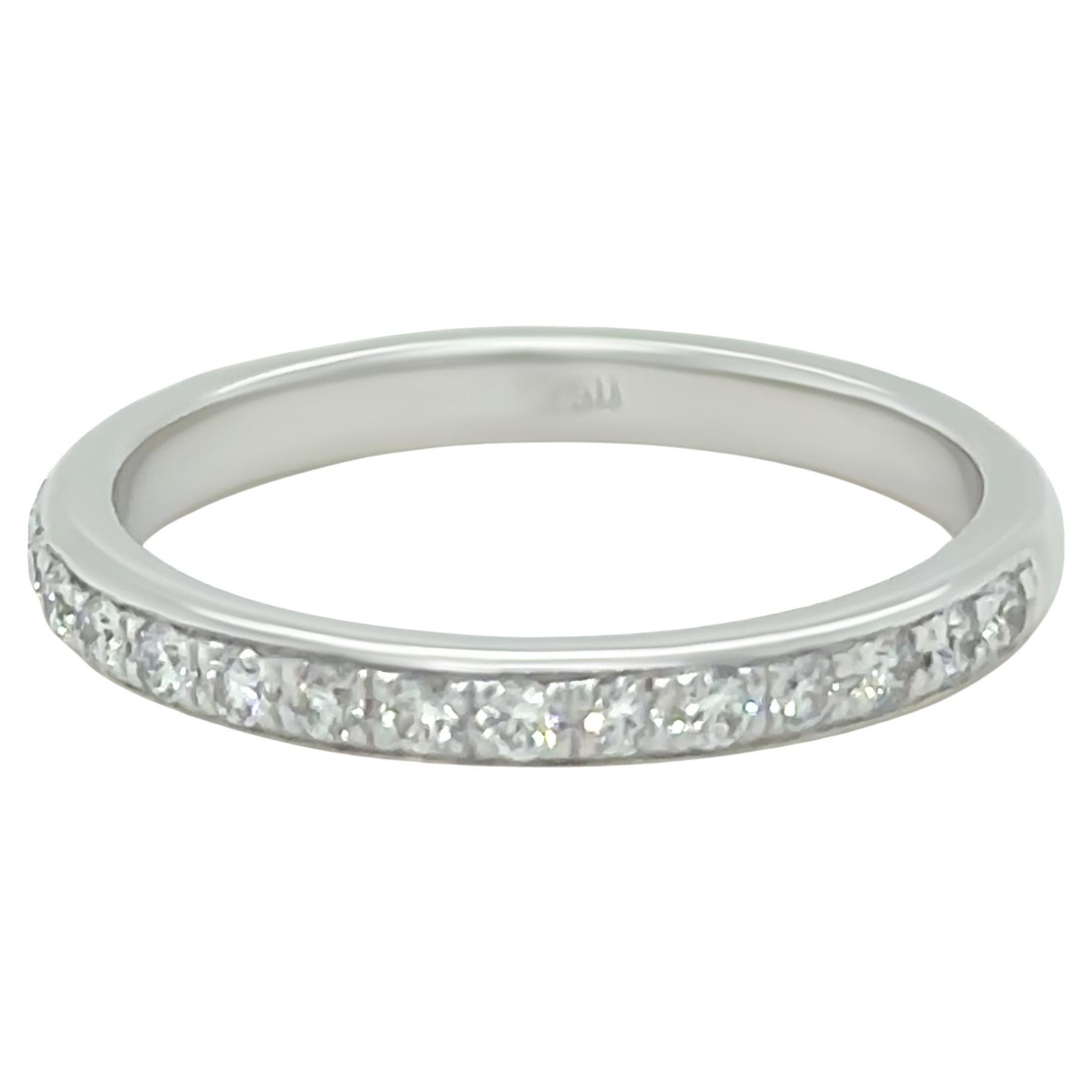 Bespoke 18ct White Gold Pave Diamond Ring 0.28ct