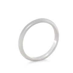 Alliance sur mesure en or blanc 18 carats 2,3 g