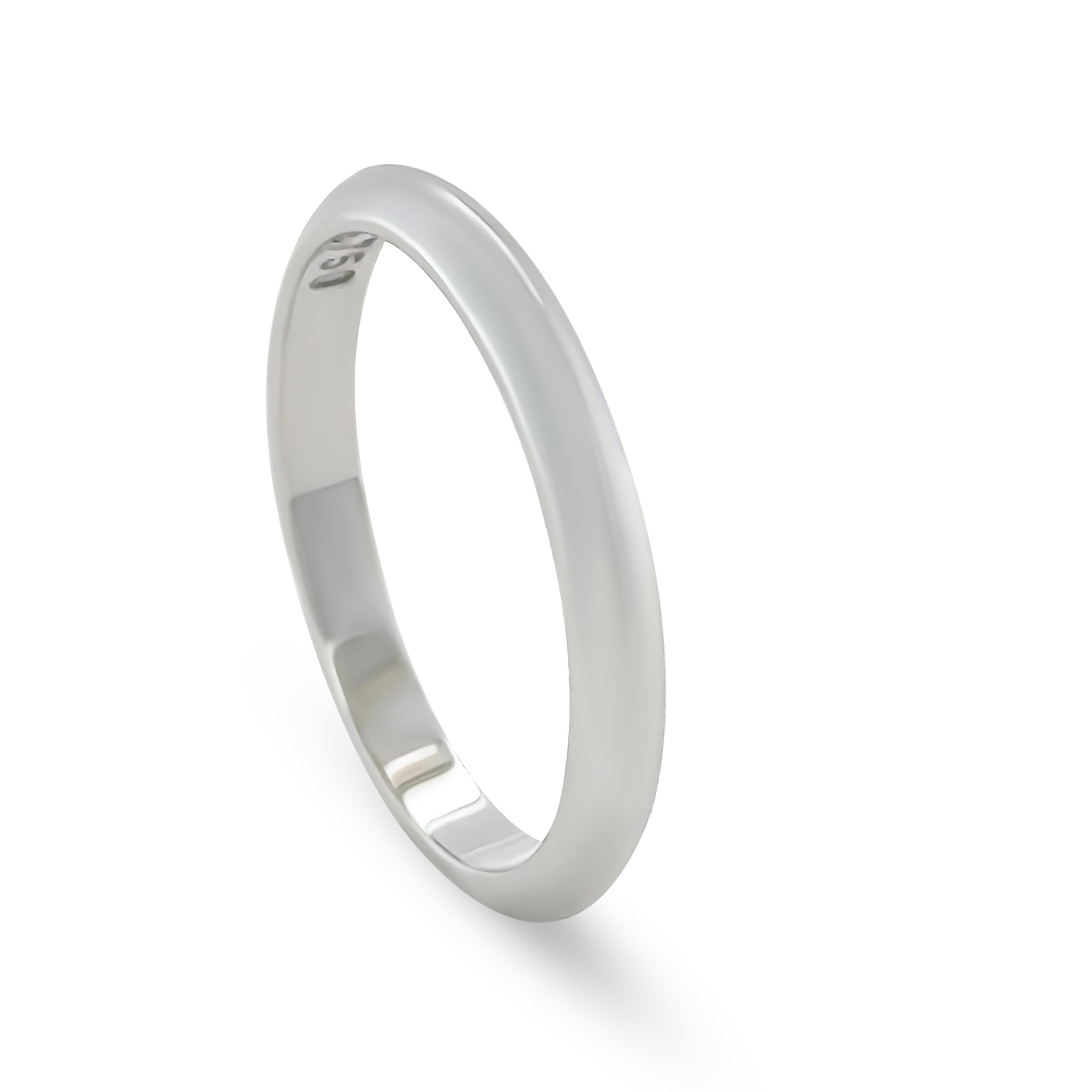 Bespoke 18ct White Gold Wedding Band 2.3g For Sale 1