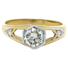 Bespoke 18ct Yellow Gold Diamond Engagement Ring 0.85ct