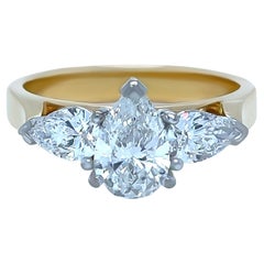 Bespoke 18ct Yellow & White Gold DCLA Diamond Engagement Ring 1.64ct