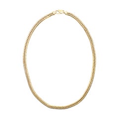 Bespoke 18 Karat Yellow Gold Curb Chain
