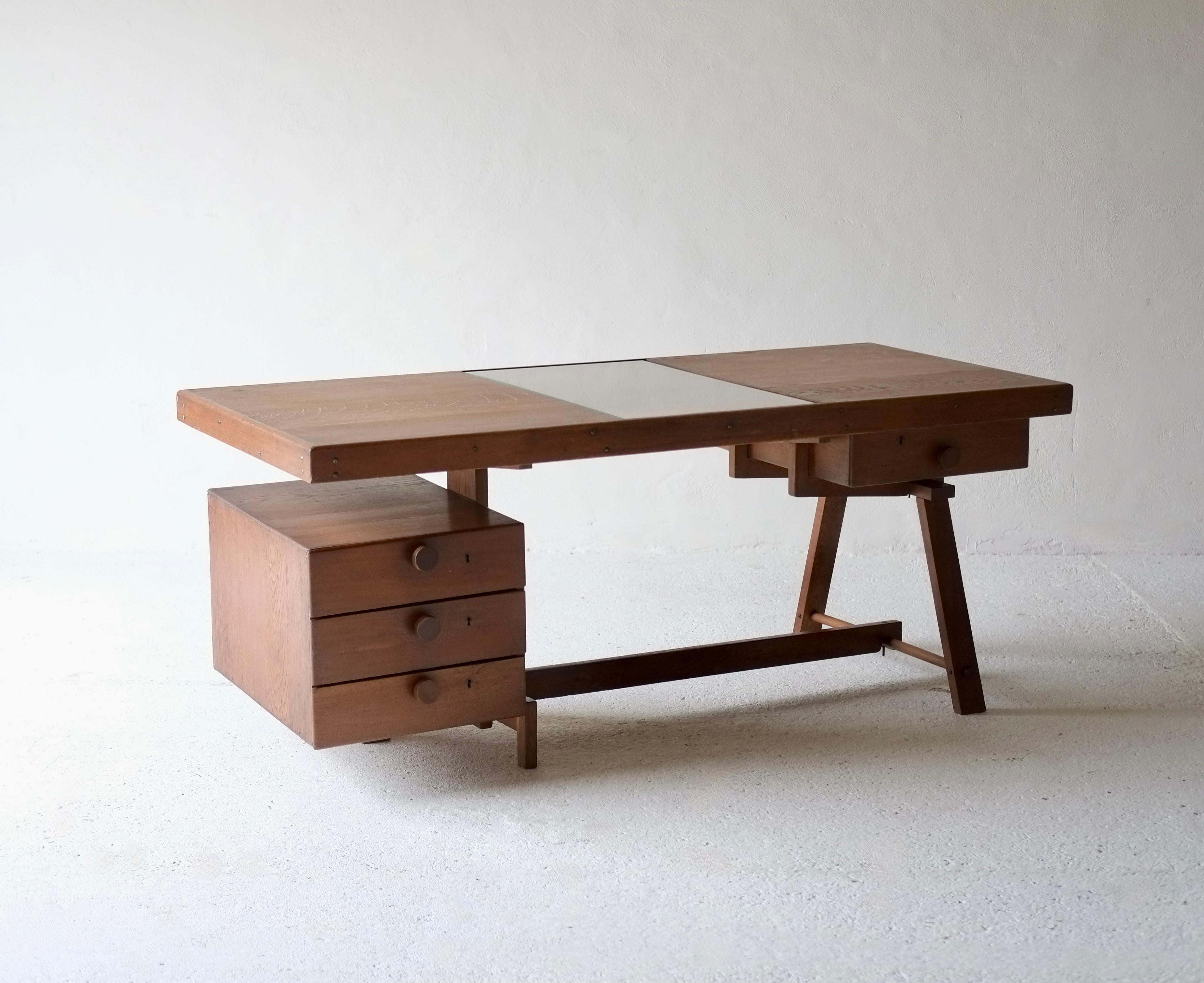 Bespoke 1950's French Desk In Good Condition For Sale In London, GB