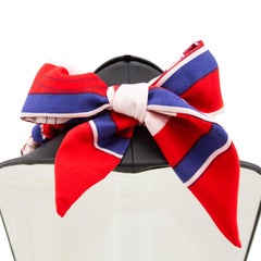 Bespoke 2000’s Hermes Vintage Silk Scarf Covered Double Strand Necklace