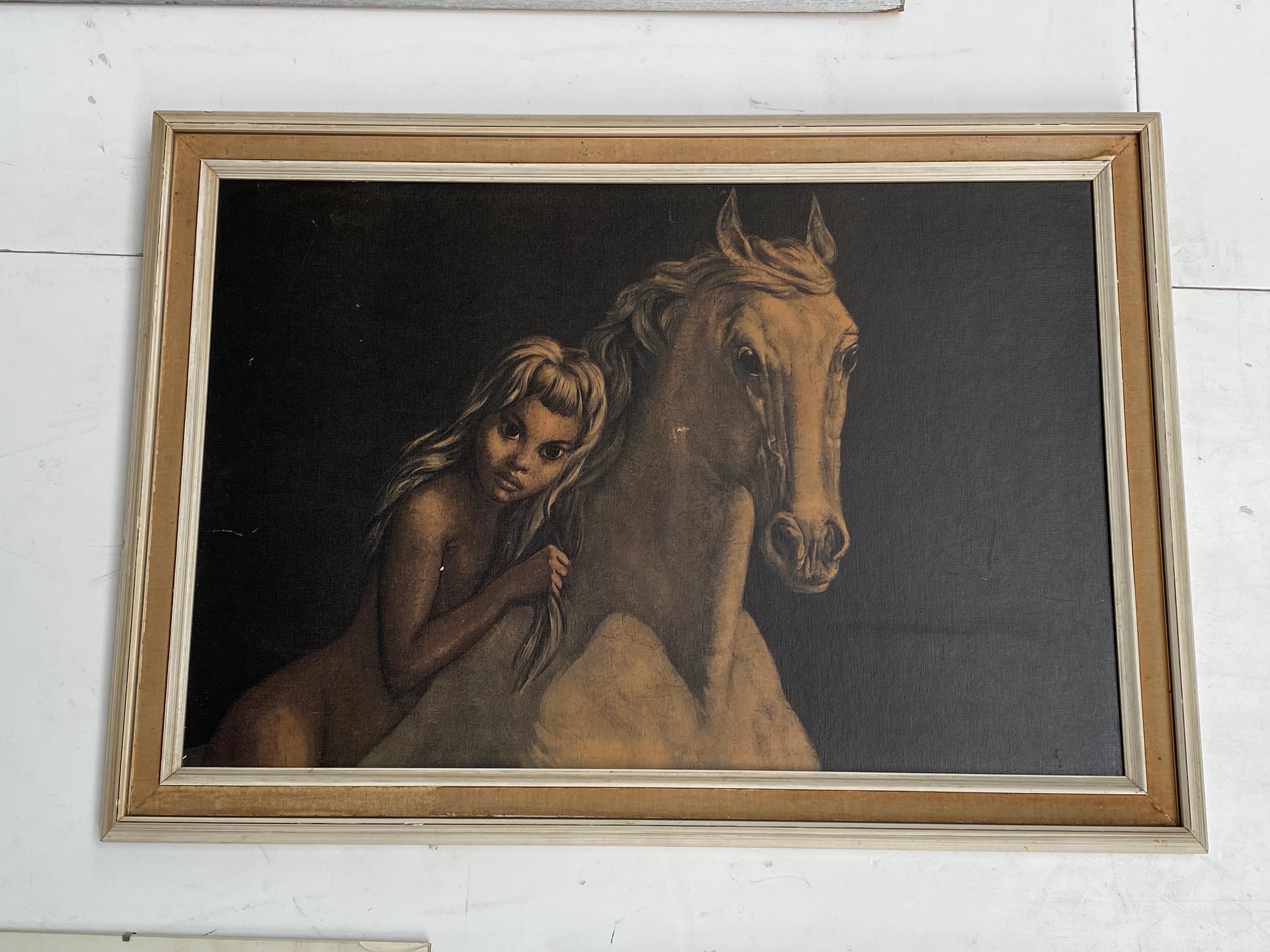 Canvas Bespoke 20th Century Curated Collection 'Horses' Wall Decorations  For Sale