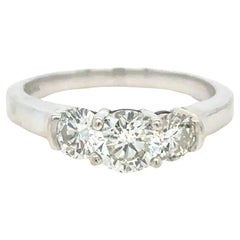 Bespoke 3 Diamond Engagement Ring 1.61ct