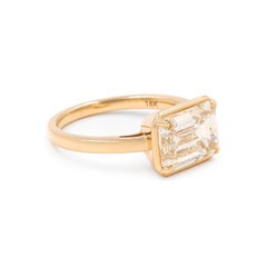 Bespoke 4.04 Carat GIA Certified Emerald Cut Diamond Engagement Ring