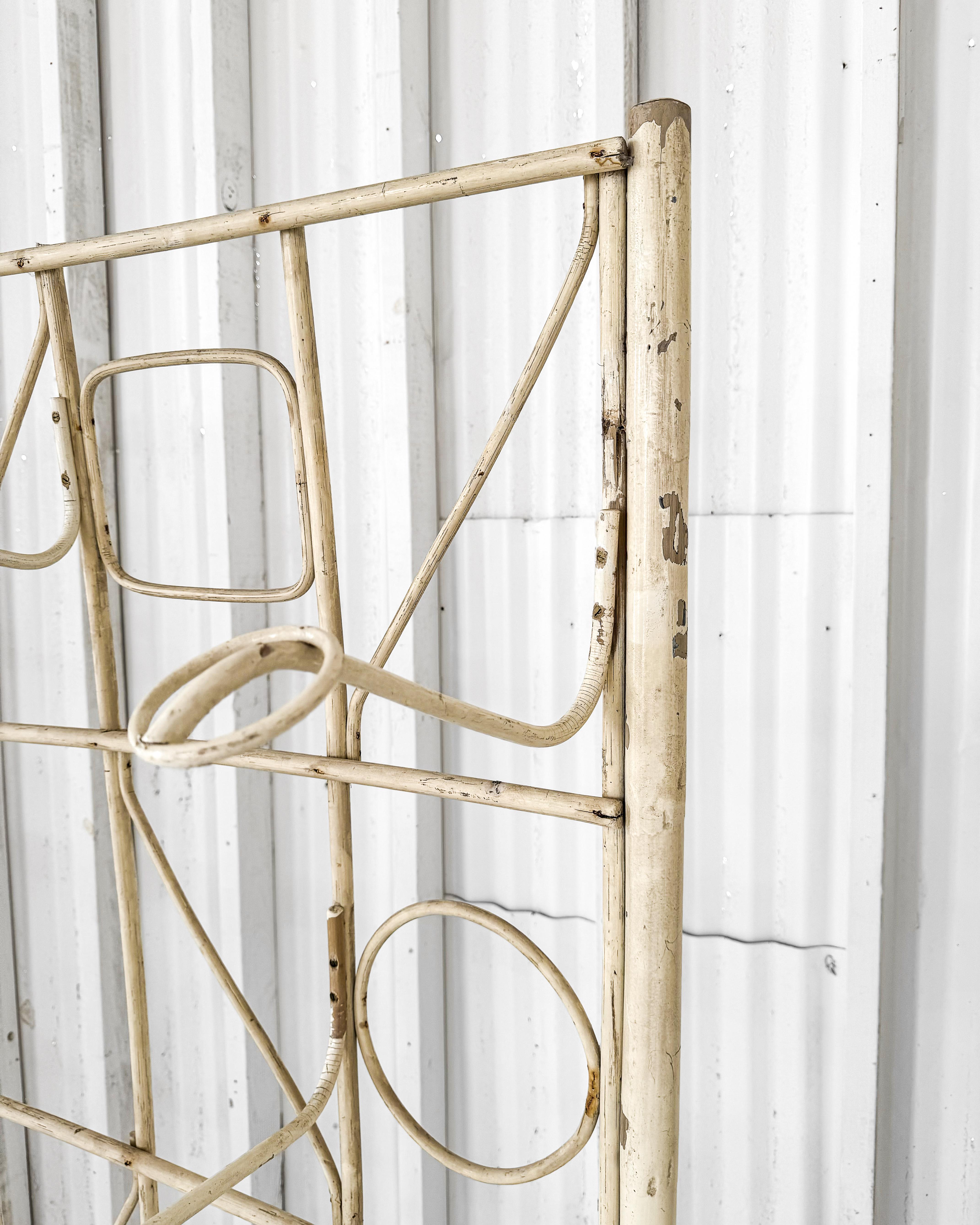 Bespoke Antique Art Deco Italian Bamboo Hat Rack For Sale 9