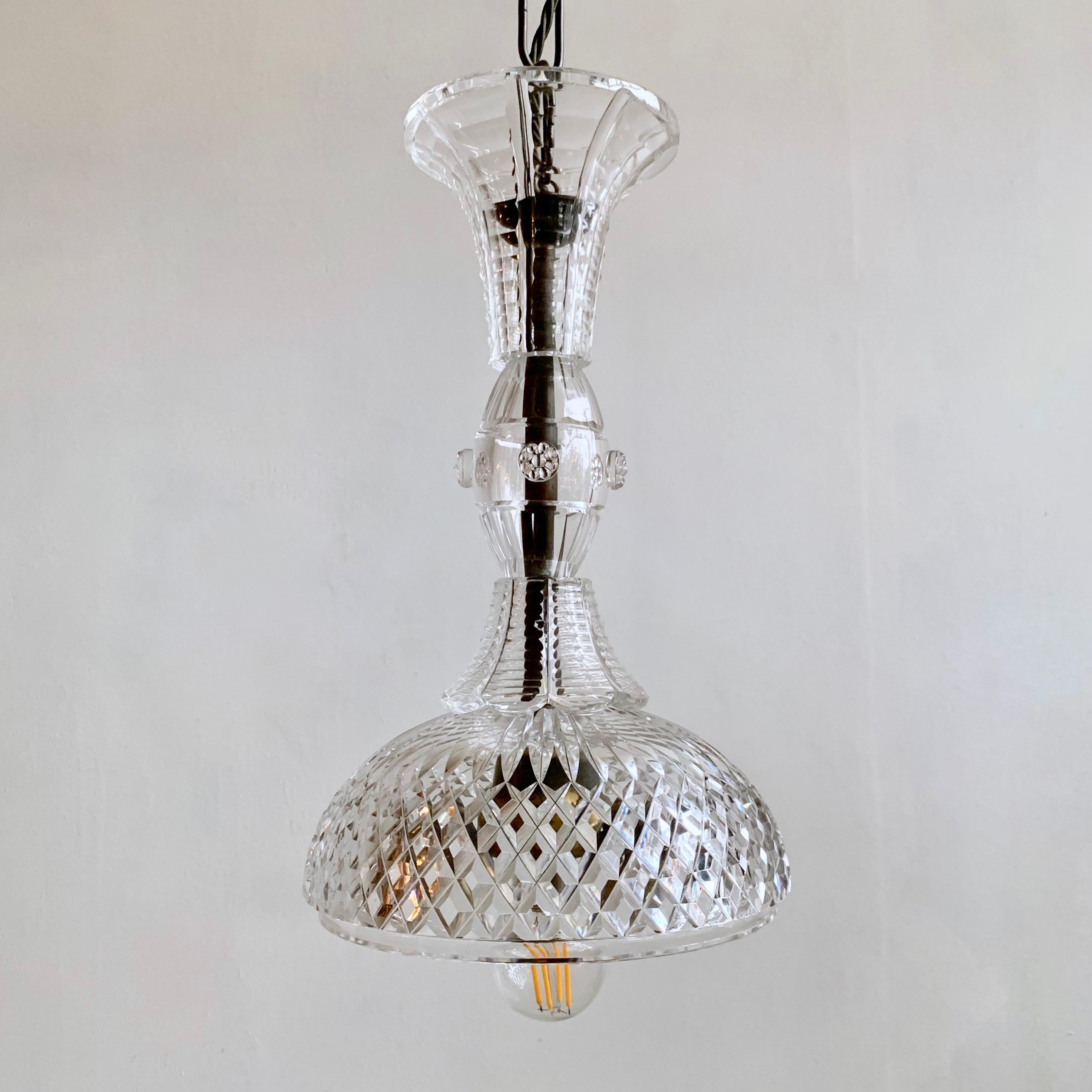 Bespoke Antique English Crystal Pendant For Sale at 1stDibs | antique ...