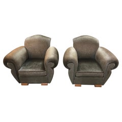 Bespoke Art Deco Club Chairs