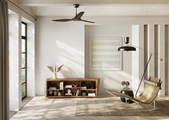 Bespoke Asymmetrical Bookcase of solid English walnut.