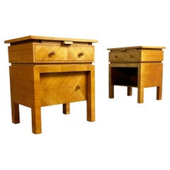 Bespoke Bauhaus Era Bedside Cabinets, Germany, c.1930