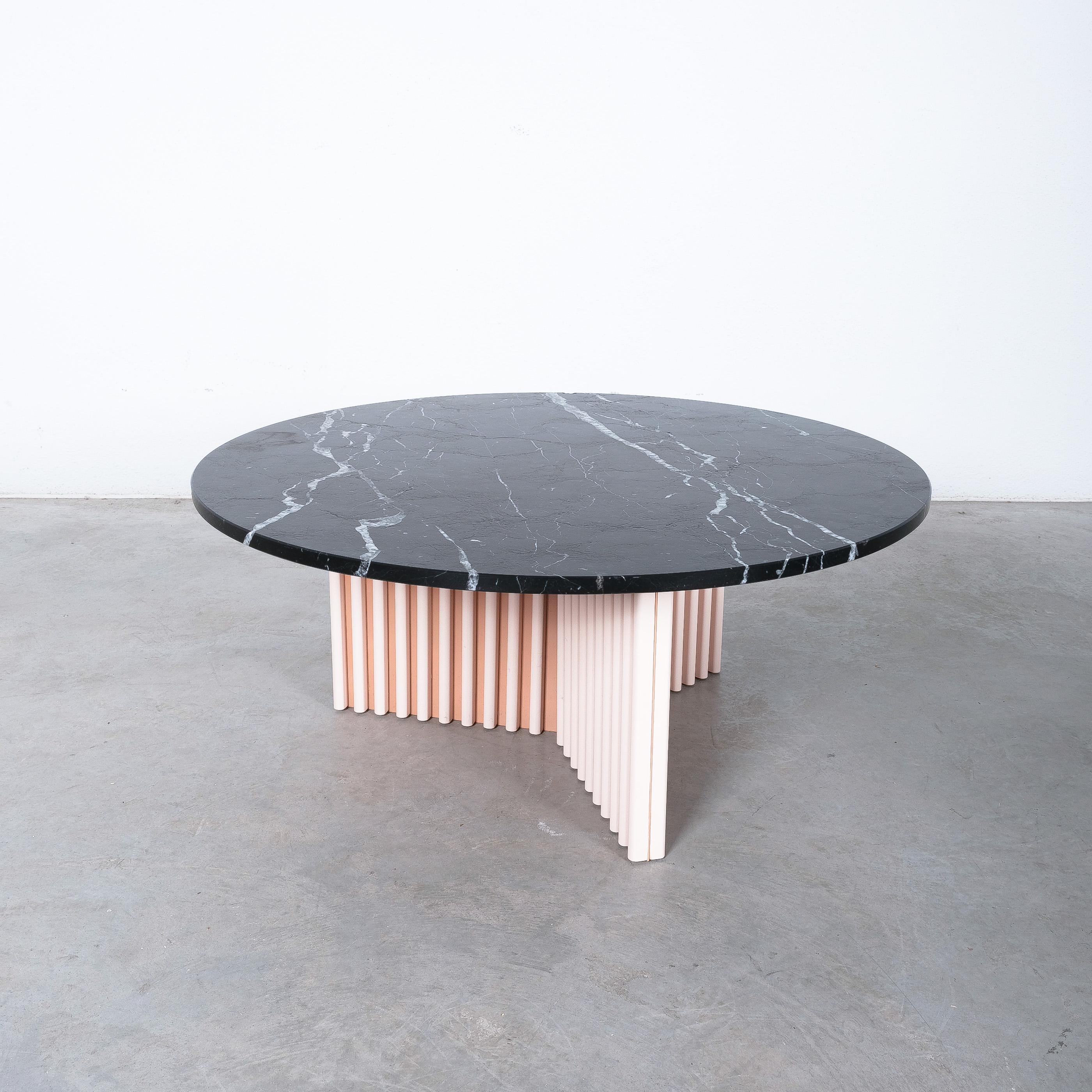 Bespoke Black Marble Carrara Tables Side Tables, France, circa 1990 For Sale 1