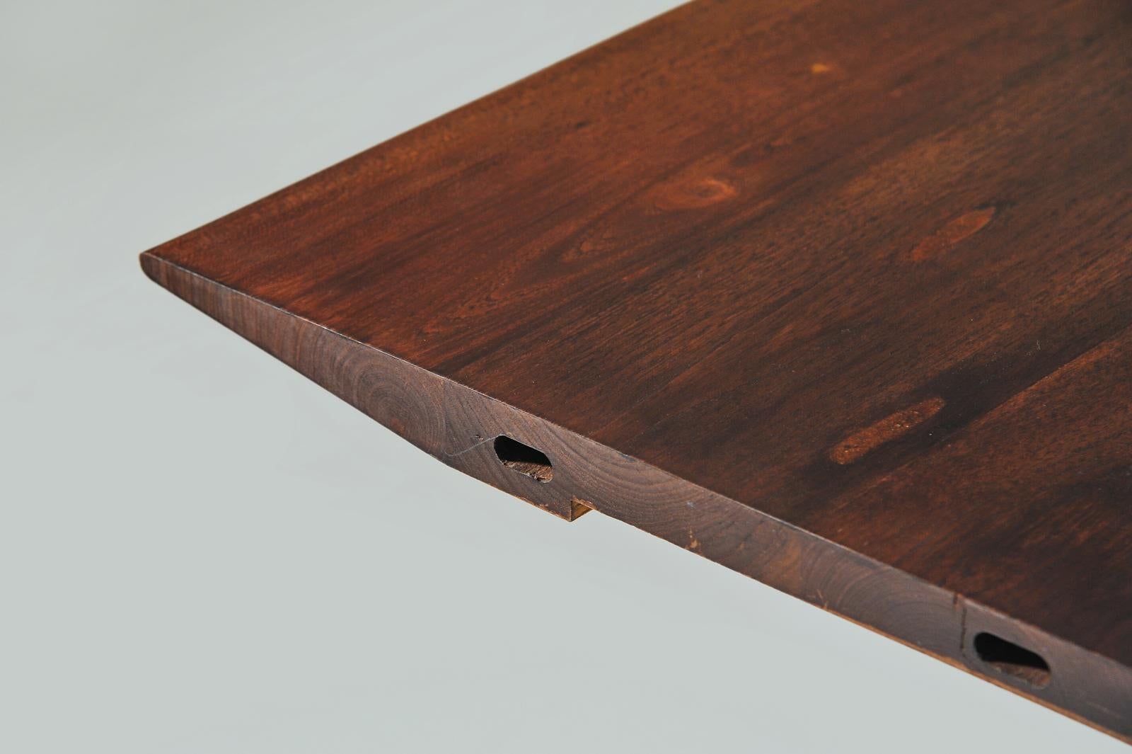 Bespoke Board Room Table, Reclaimed Wood, Sand Cast Brass Base, by P. Tendercool For Sale 1
