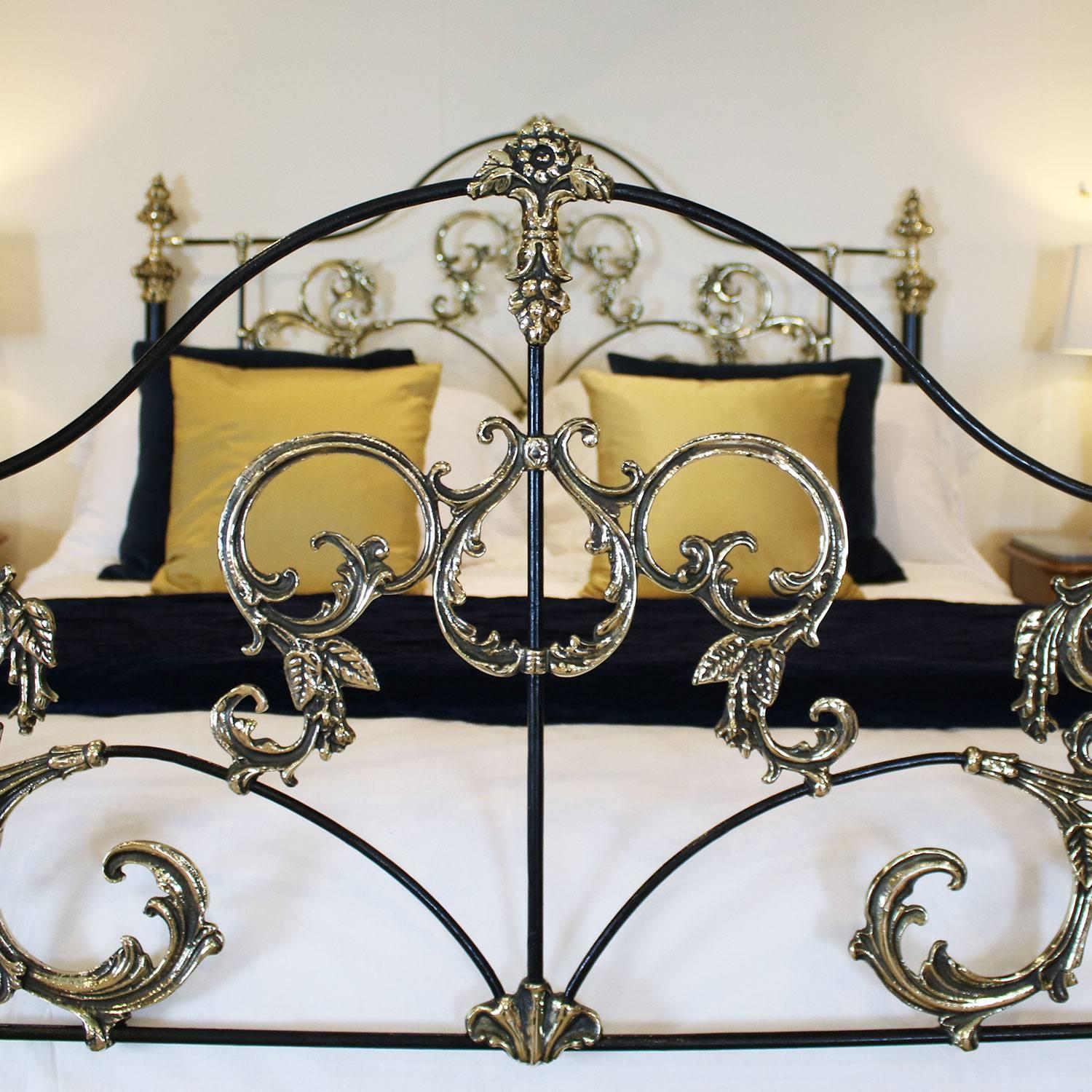 solid brass bed frame queen