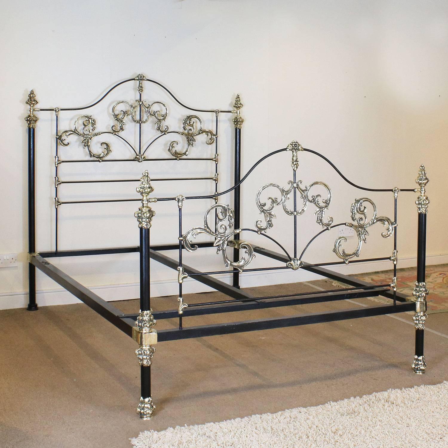 Contemporary Bespoke Brass and Iron Tangier Bed For Sale
