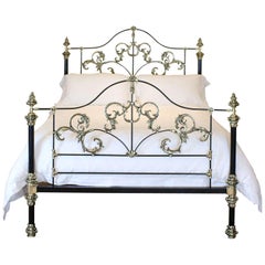 Lit Tangier en laiton et fer sur mesure