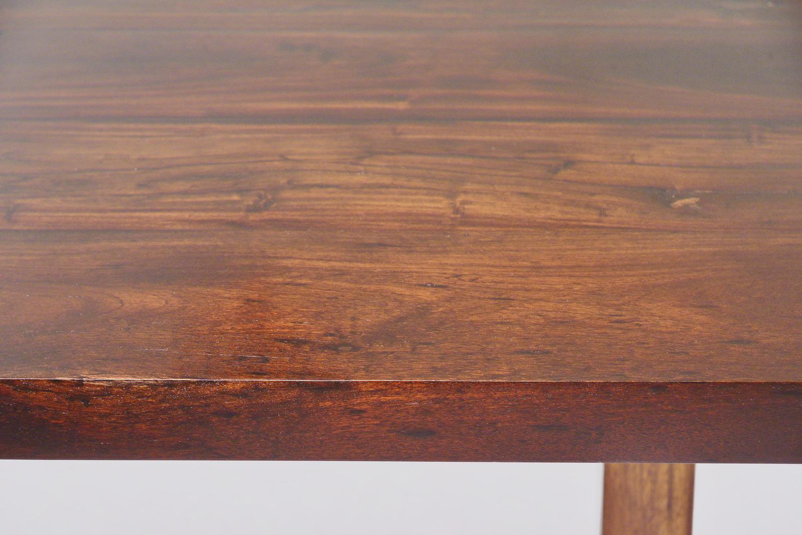 Bespoke Brutalist Japan Desk, Reclaimed Hardwood, with Extension by P.Tendercool For Sale 8