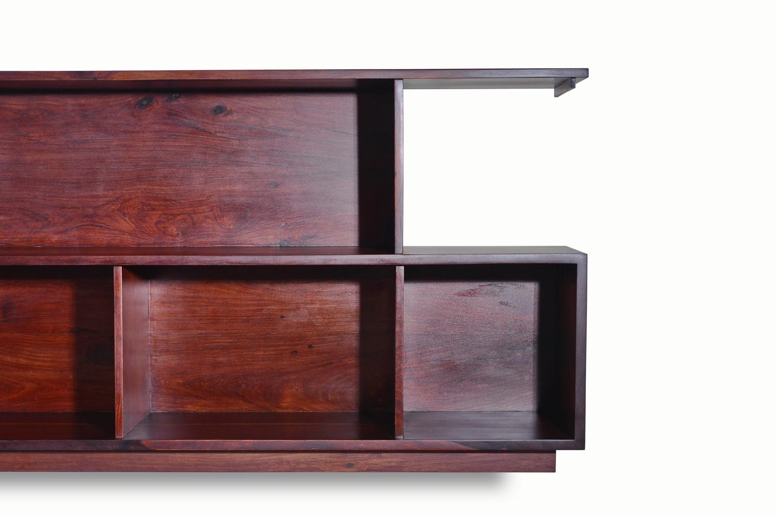 Brass Bespoke Cabinet Reclaimed Hardwood by P. Tendercool For Sale