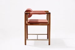 Bespoke Chair Reclaimed Hardwood Hand Stitched Leather Seating, P. Tendercool