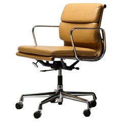 Bespoke Charles & Ray Eames Cognac Leather EA217 Desk Chair