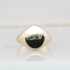 Bespoke Chevalier 18K Yellow Gold Ring