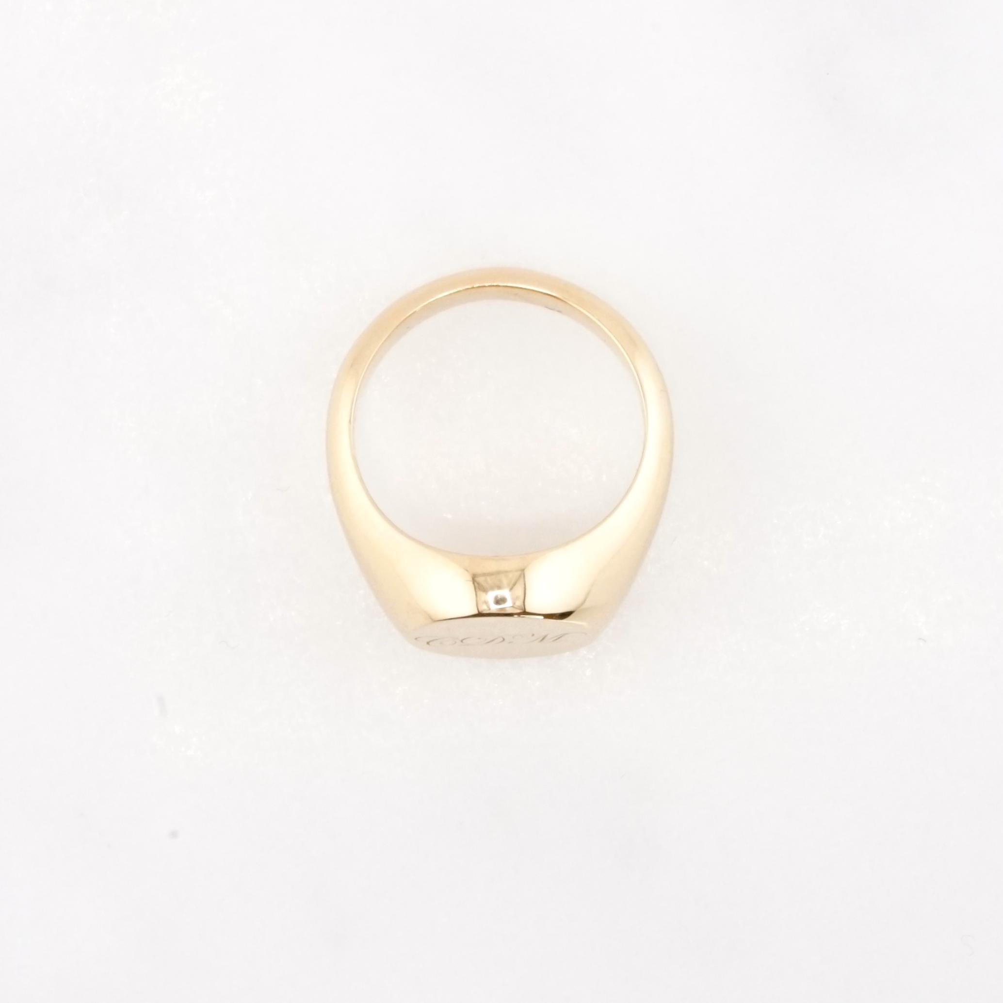 Bespoke Chevalier 18K Yellow Gold Ring For Sale 2