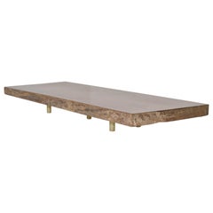 Table basse sur mesure:: dalle de bois dur ancien par P. Tendercool