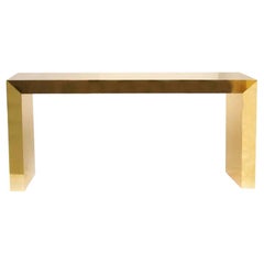 Bespoke Contemporary Gold Color Brass Console Table by Railis Kotlevs, Iceland