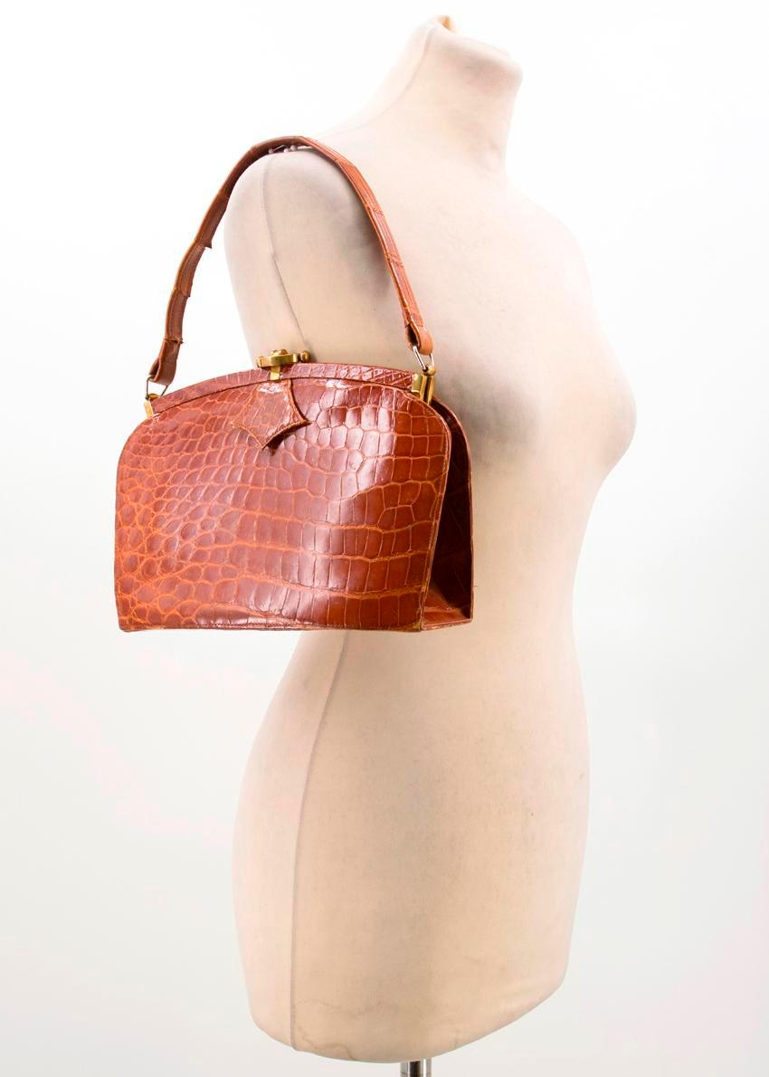 Women's Bespoke Crocodile Bag  For Sale