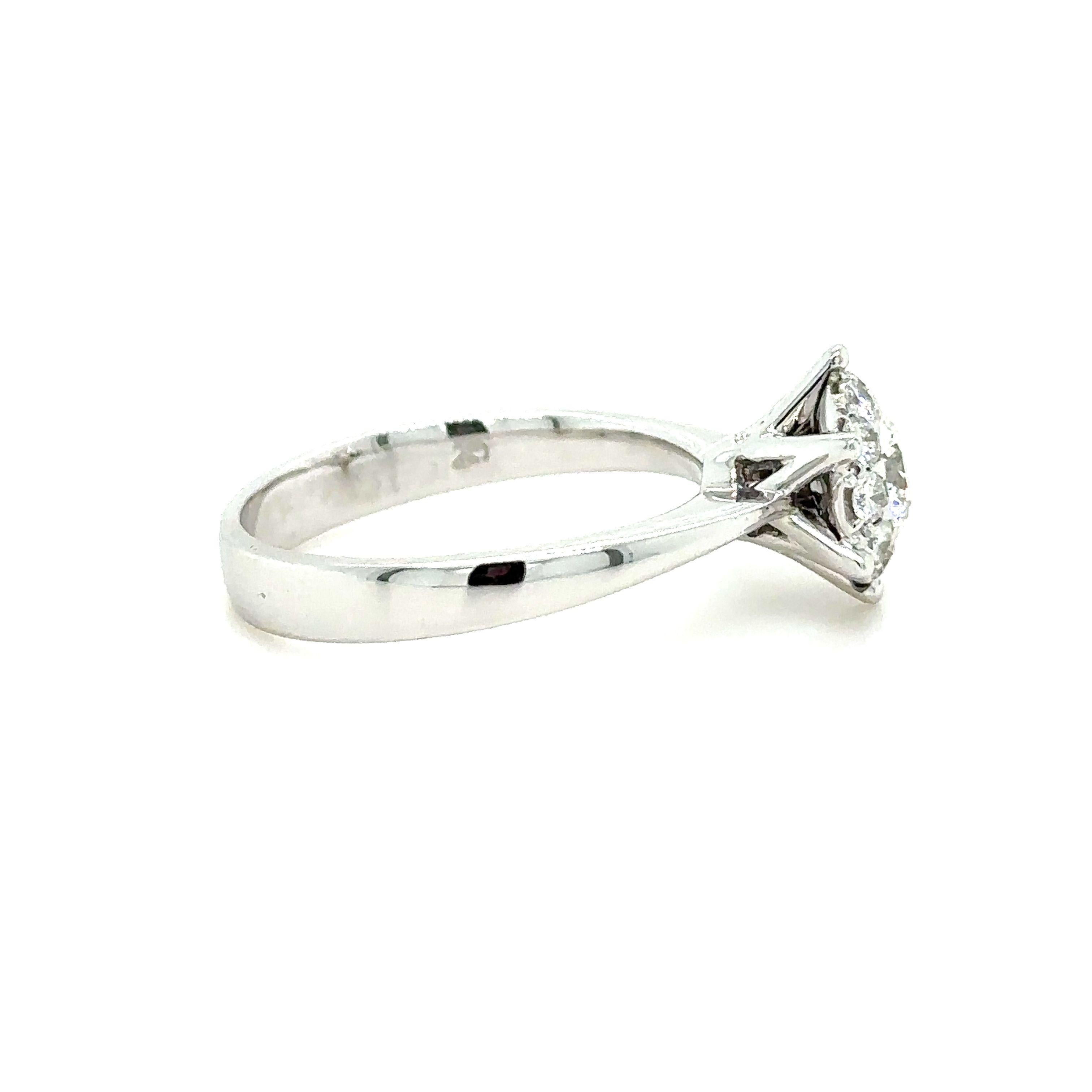Round Cut Bespoke Custom Ladies Diamond Ring 0.60ct
