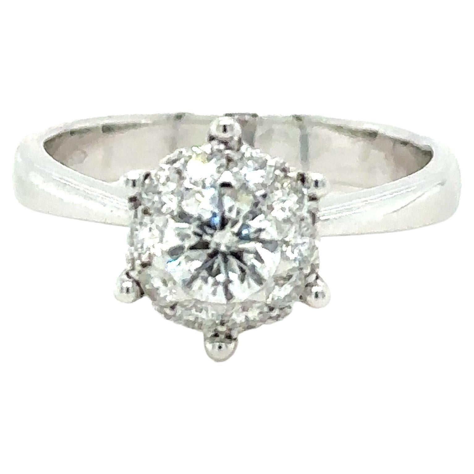 Bespoke Custom Ladies Diamond Ring 0.60ct For Sale at 1stDibs