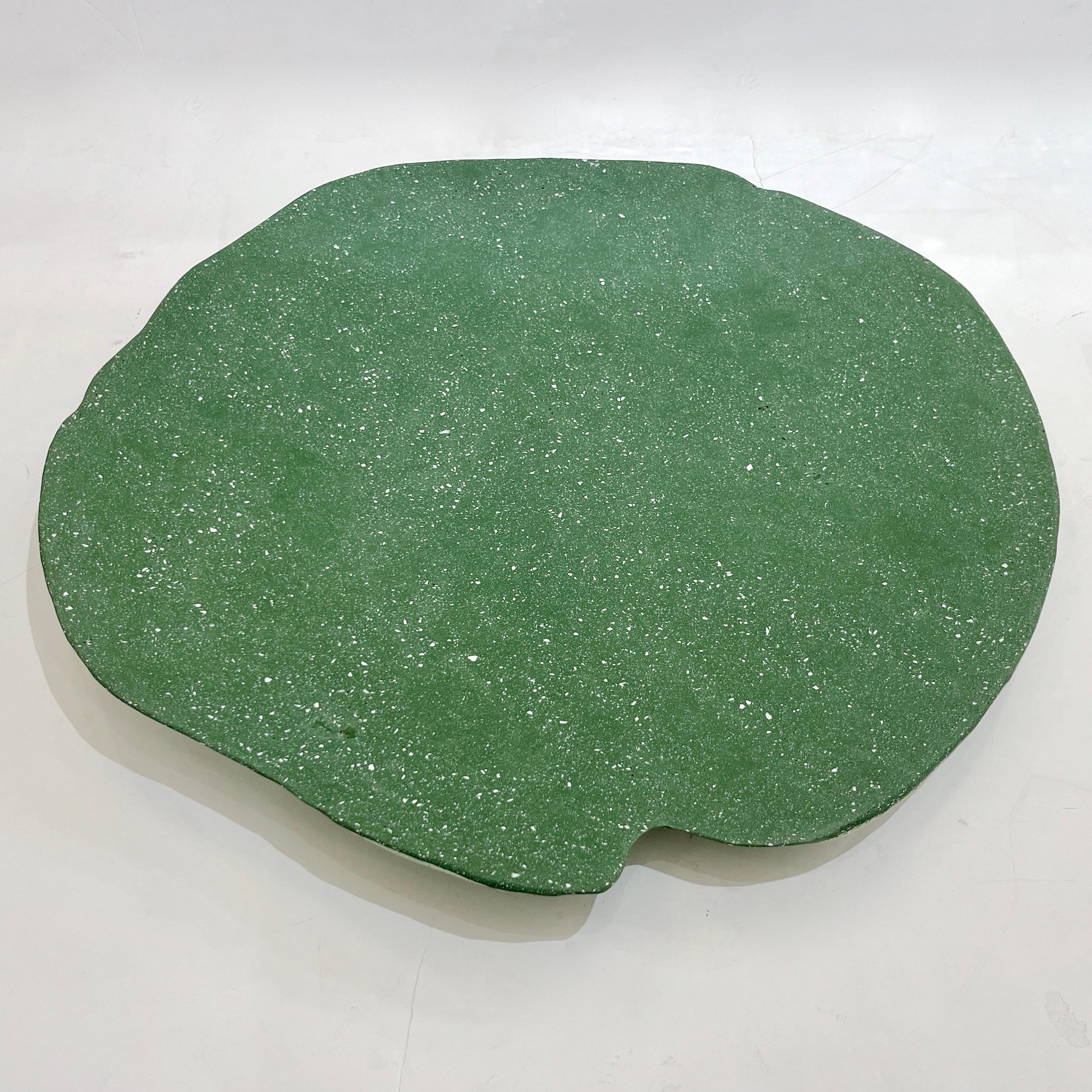Bespoke Customizable Italian Meadow Green White Resin Bowl Centerpiece/Art Wall For Sale 6