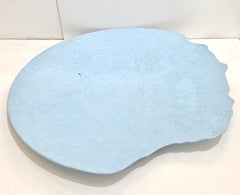 Centrotavola/arte da parete in resina riciclata azzurra personalizzabile e su misura