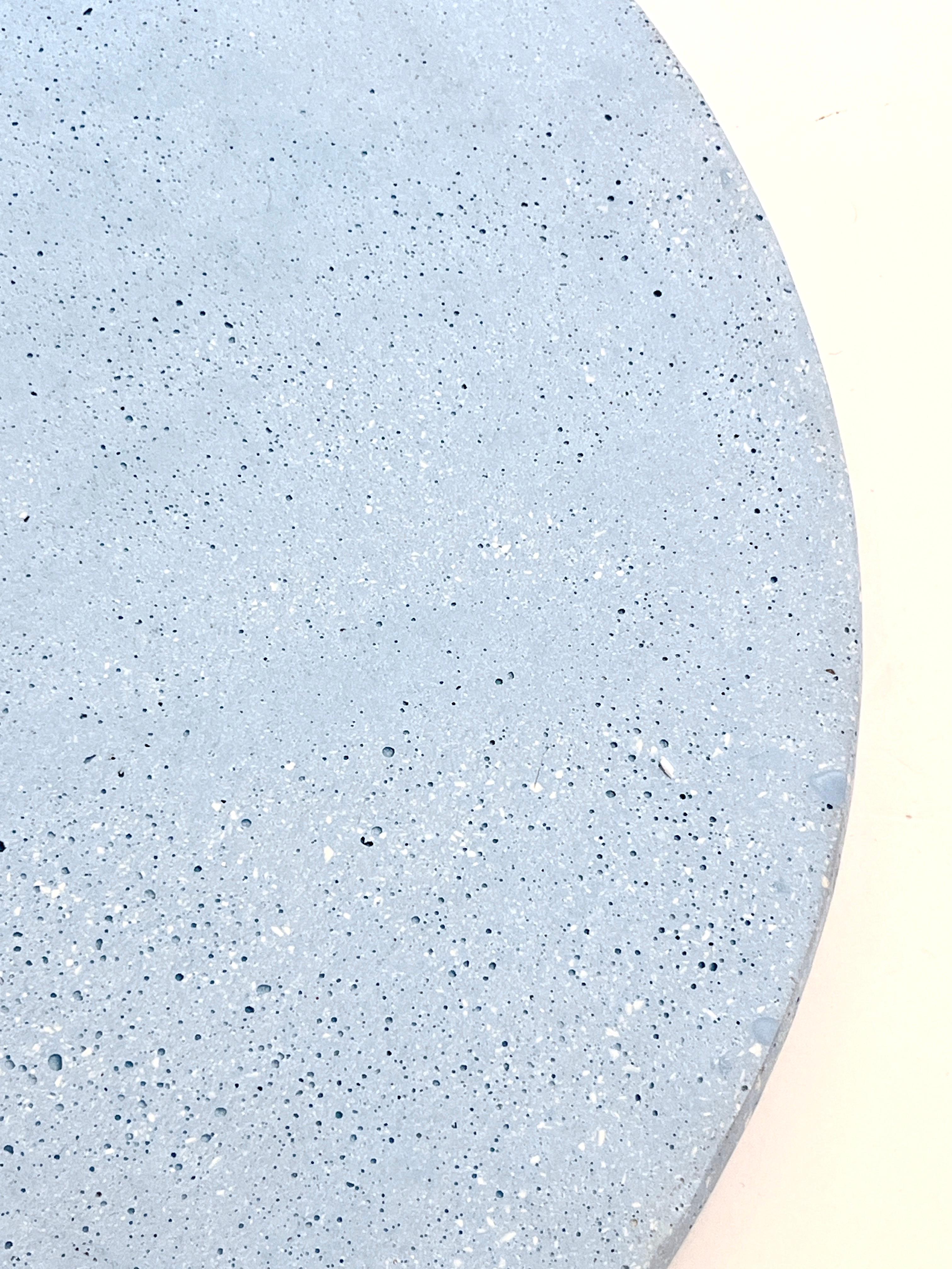 Bespoke Customizable Italian Light Blue Recycled Resin Bowl Centerpiece/Wall Art For Sale 3