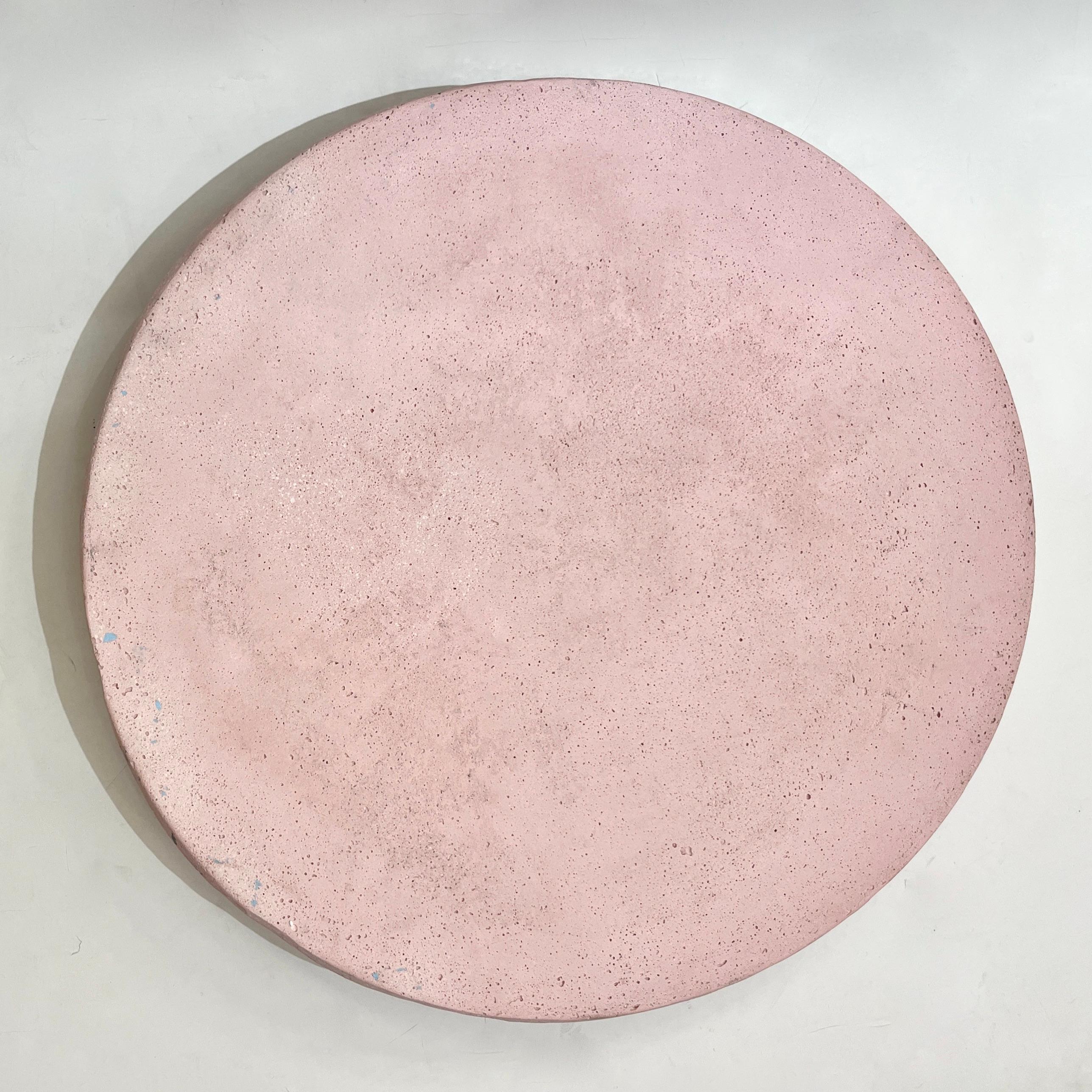 Minimalist Bespoke Customizable Italian Light Pink Recycled Resin Bowl Centerpiece/Wall Art For Sale