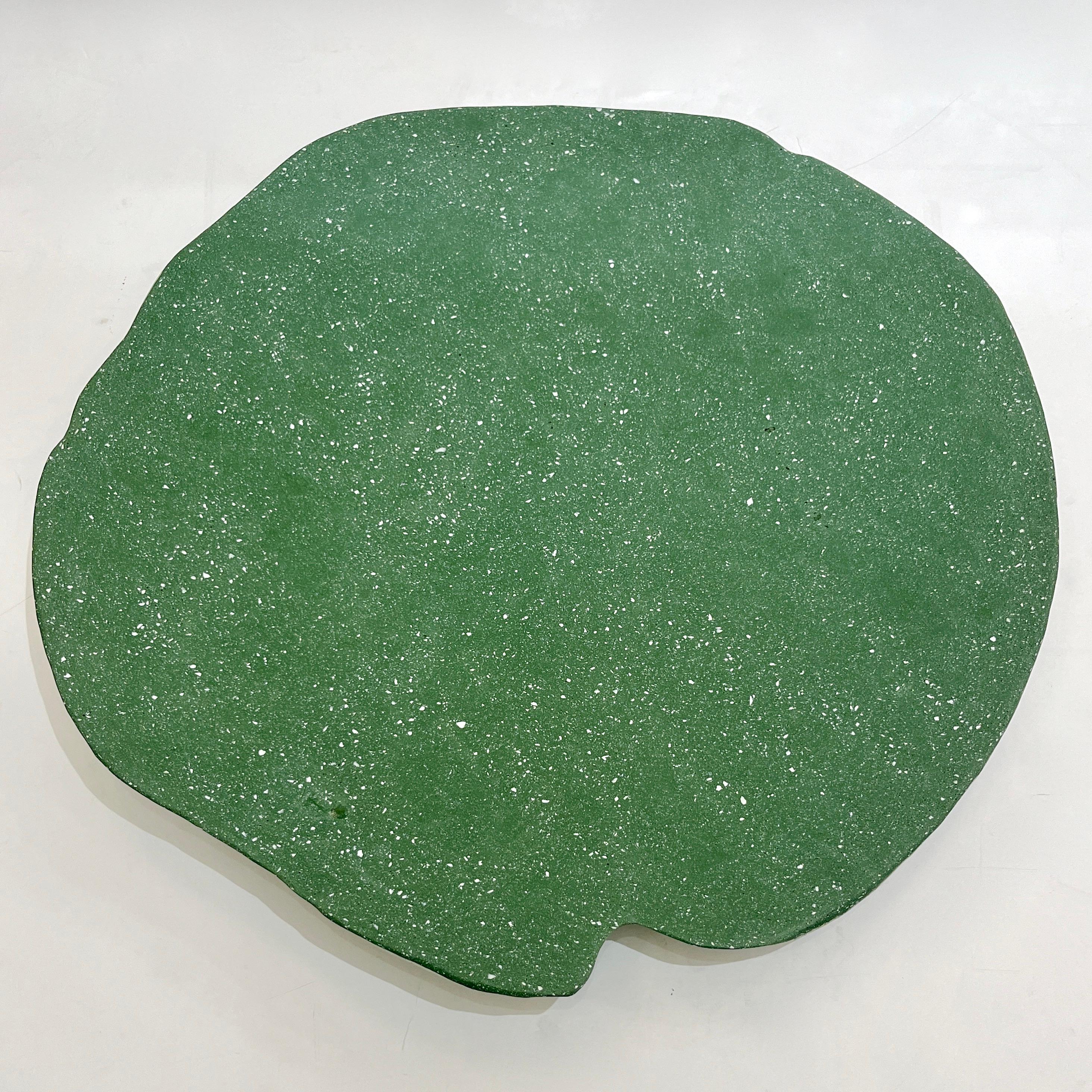 Bespoke Customizable Italian Meadow Green White Resin Bowl Centerpiece/Art Wall For Sale 5