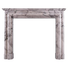 Bespoke/Danica/Architectural Fireplace in Italian Arabescato Marble