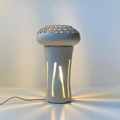 Bespoke Danish Brutalist Glazed Stoneware Table Lamp by Henning Rasmussen, 1970s