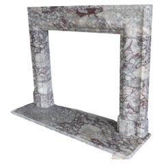 Bespoke Designer Viola Marble Fireplace Mantel