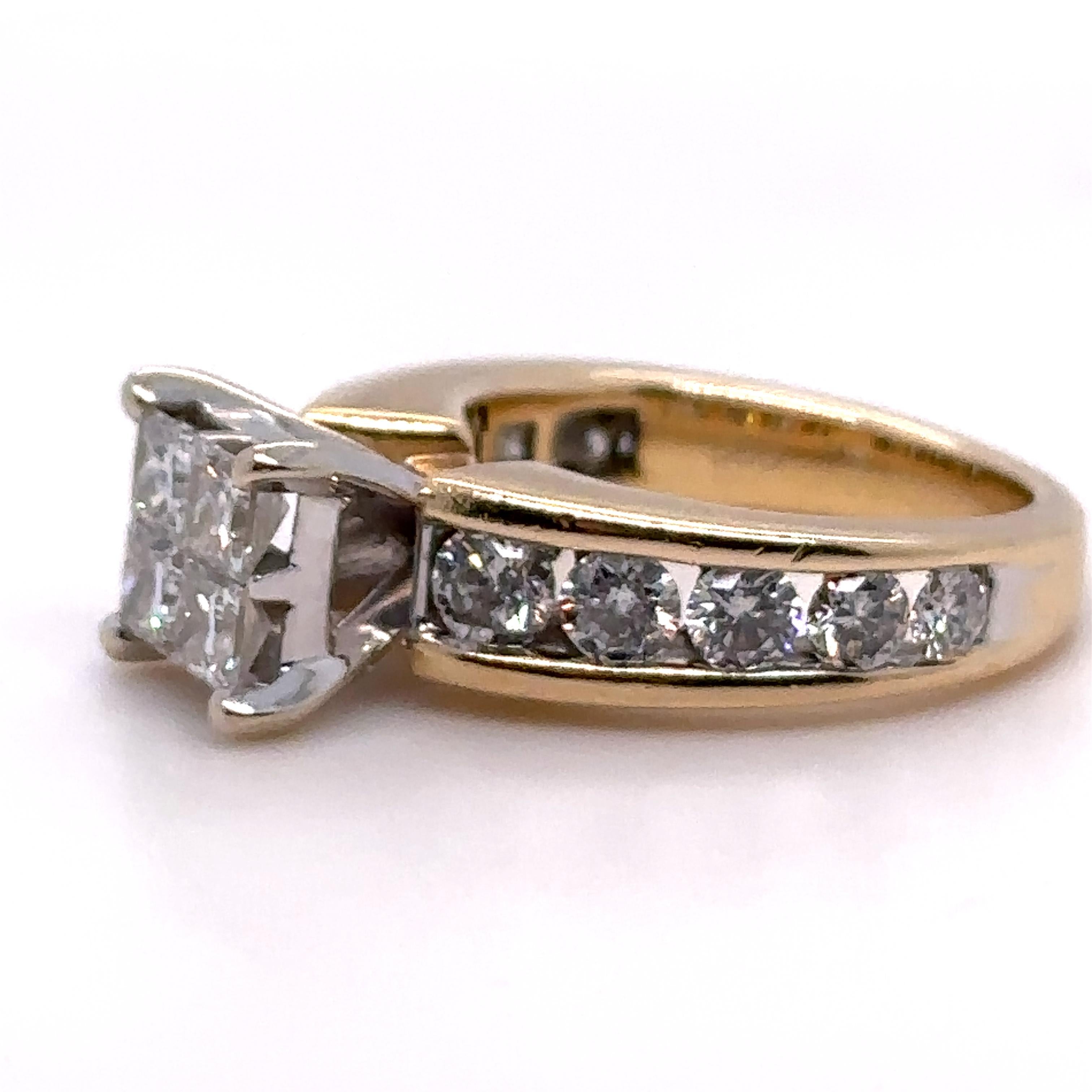 Bespoke Diamond Engagement Ring 1.20ct In Excellent Condition For Sale In SYDNEY, NSW