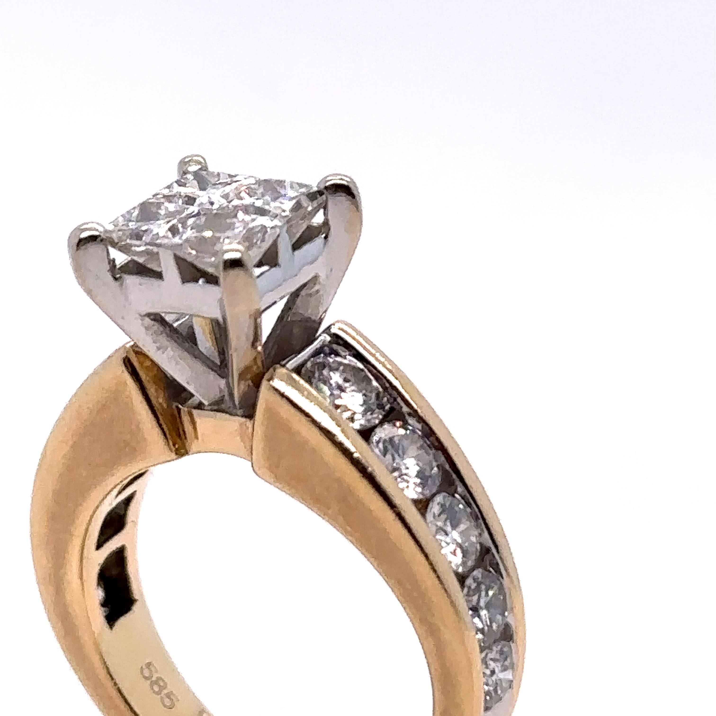 Women's Bespoke Diamond Engagement Ring 1.20ct For Sale