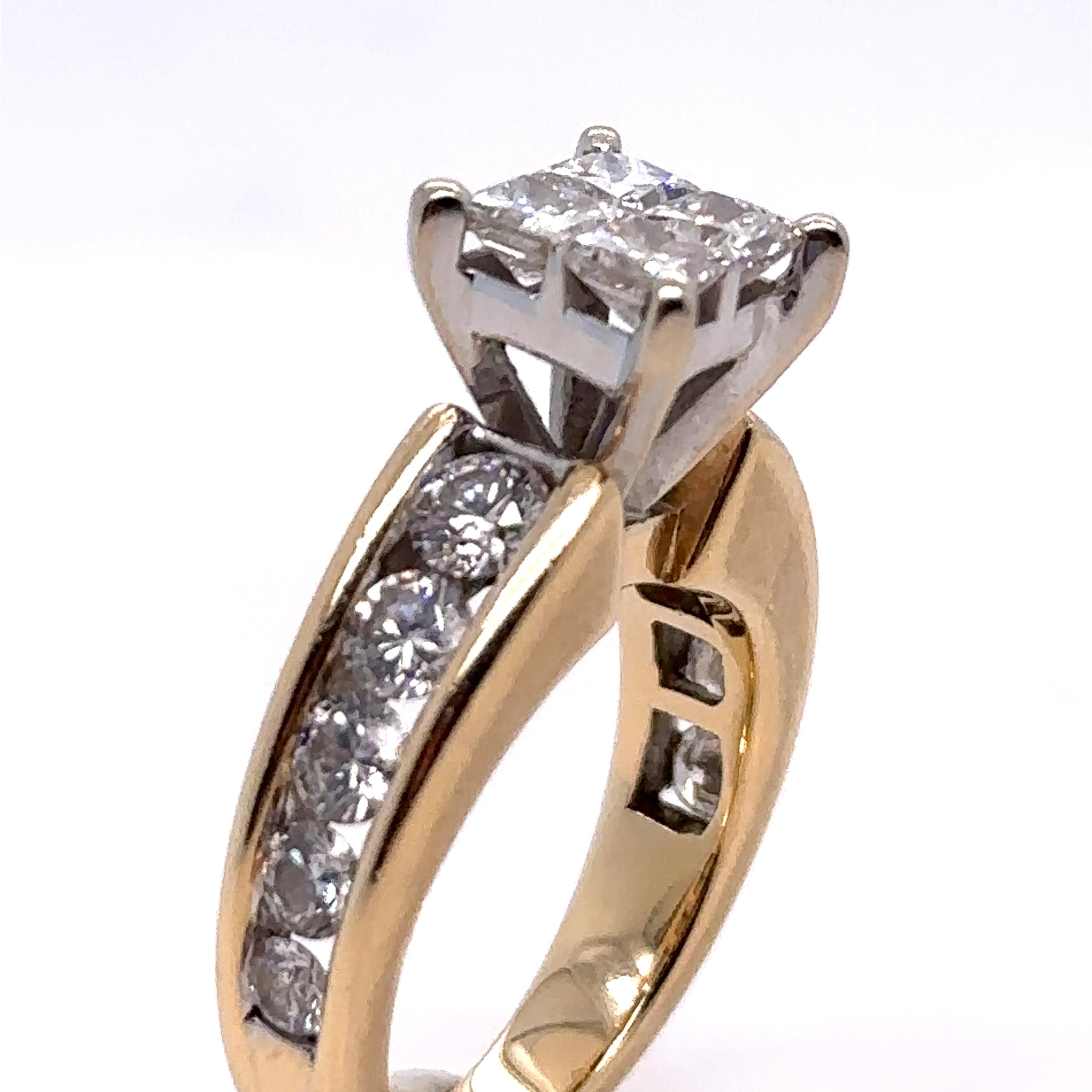 Bespoke Diamond Engagement Ring 1.20ct For Sale 1