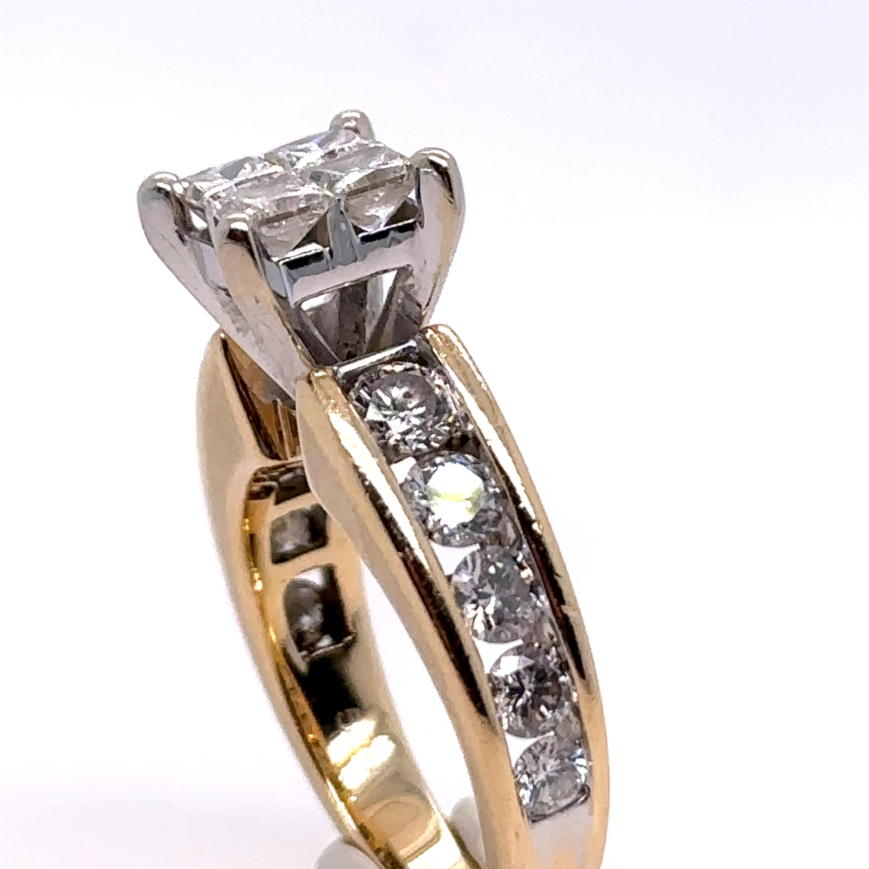 Bespoke Diamond Engagement Ring 1.20ct For Sale 2