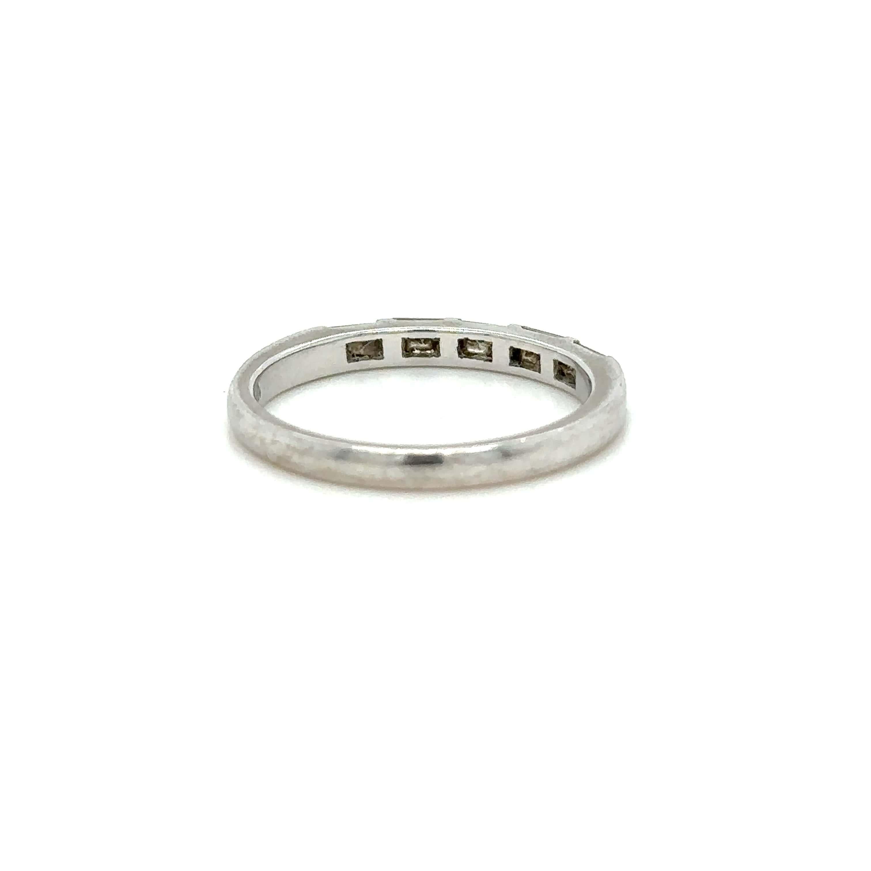 Bespoke Diamond Half Eternity Ring 0.50ct In Excellent Condition For Sale In SYDNEY, NSW