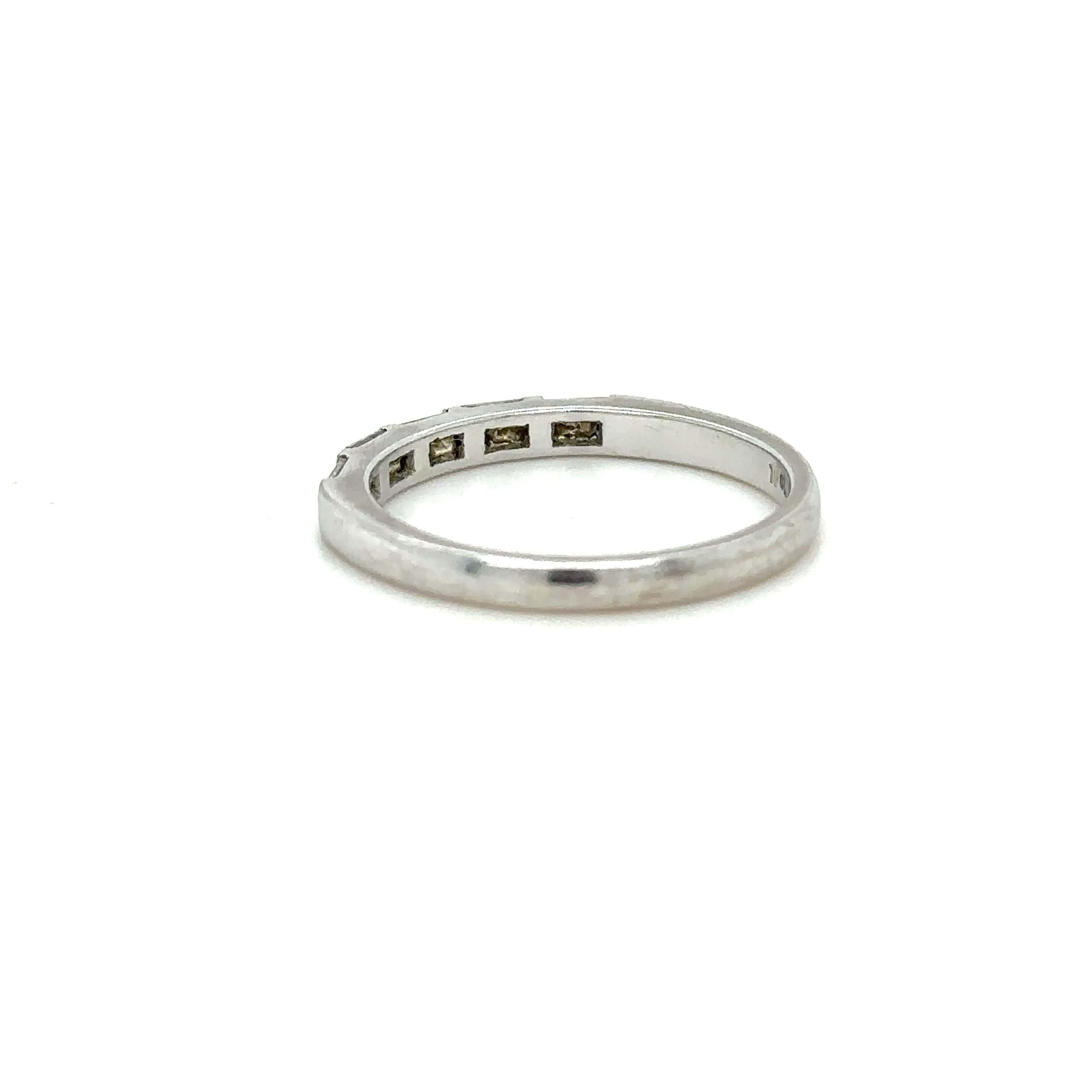 Women's Bespoke Diamond Half Eternity Ring 0.50ct For Sale