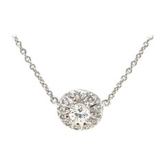 Bespoke Diamond Necklace White Gold 0.25 Carat