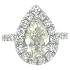 Bespoke Diamond Pear Cluster Ring 2.98ct