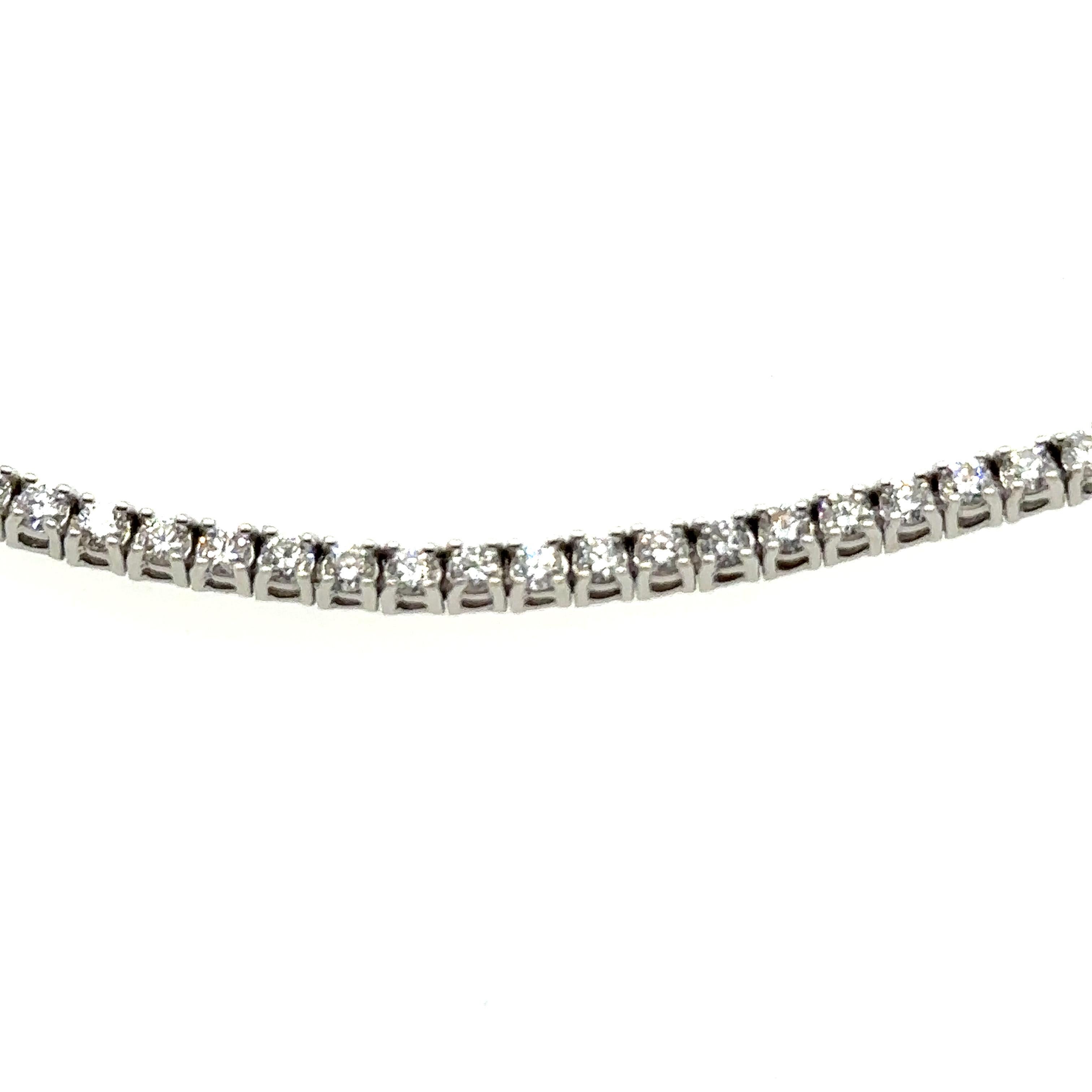 Women's Bespoke Diamond Tennis Bracelet 1.73 Carat For Sale