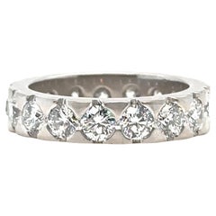 Bespoke 18ct White Gold Diamond Wedding Ring 3.40ct